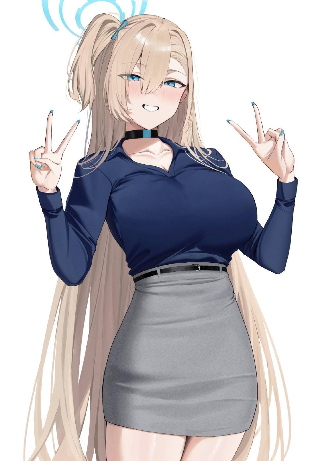 一之濑明日奈——碧蓝档案——画师: Ref_，网页链接