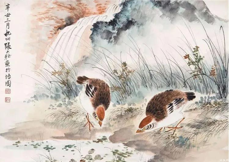 海派名家张大壮花鸟画欣赏
