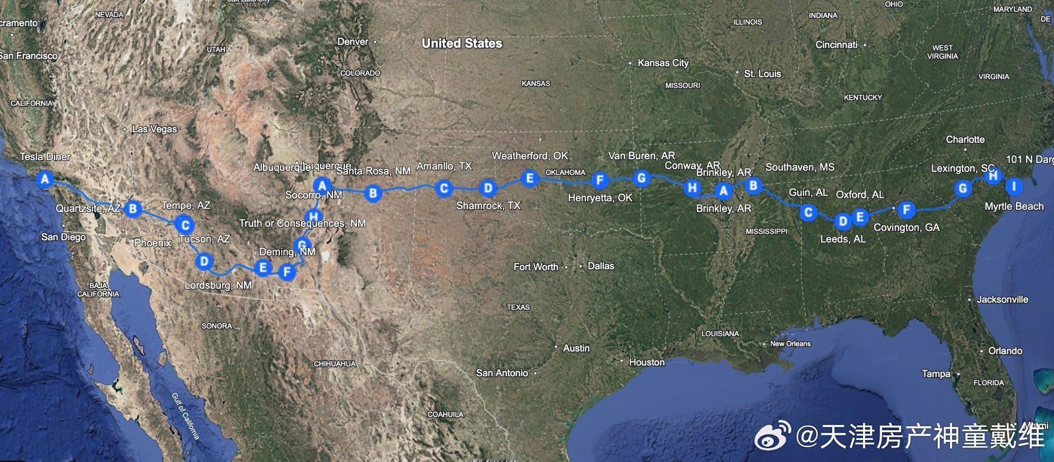 自动驾驶里程碑！如同布莱里奥飞越英吉利海峡✅特斯拉车主首创全美海岸到海岸零干预自