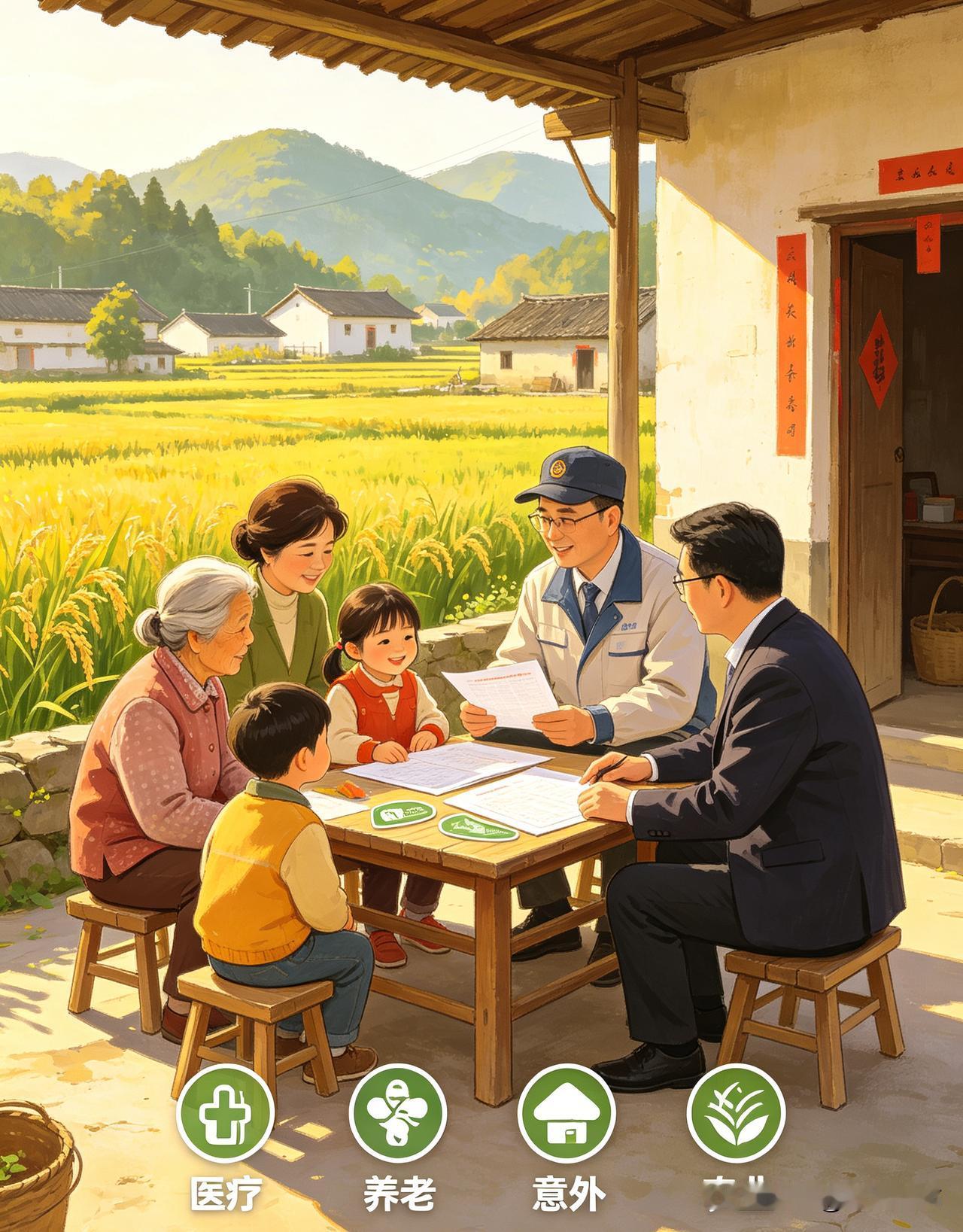 结合农村实际，保险十分有必要配置。农村家庭大多靠务农、务工增收，抗风险能力弱，一