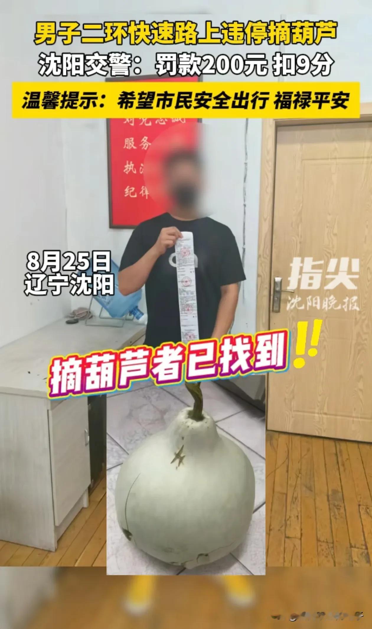 沈阳二环路大葫芦被摘，真的是应了那句话，坏人挖空心思，不如蠢人灵机一动，
两口子
