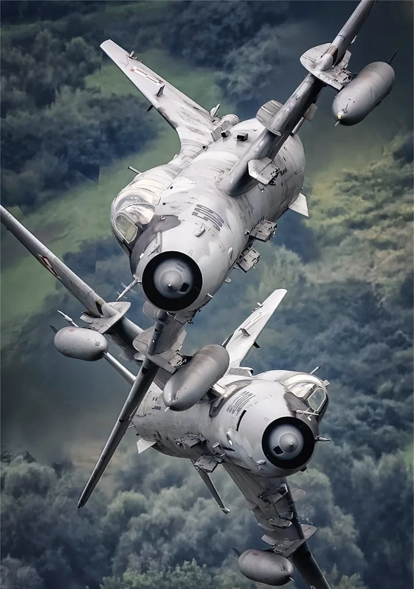 波兰空军苏22战斗轰炸战机退役前最后飞行