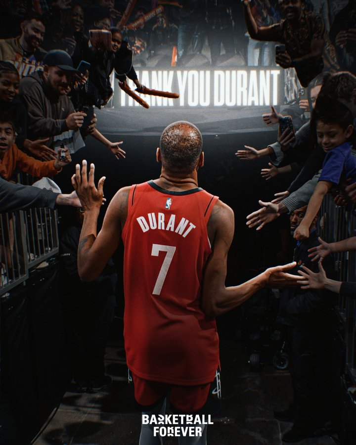 NBA 在超越迈克尔乔丹升至历史得分榜第五位后，杜兰特坦率地谈到了他的退役时间表