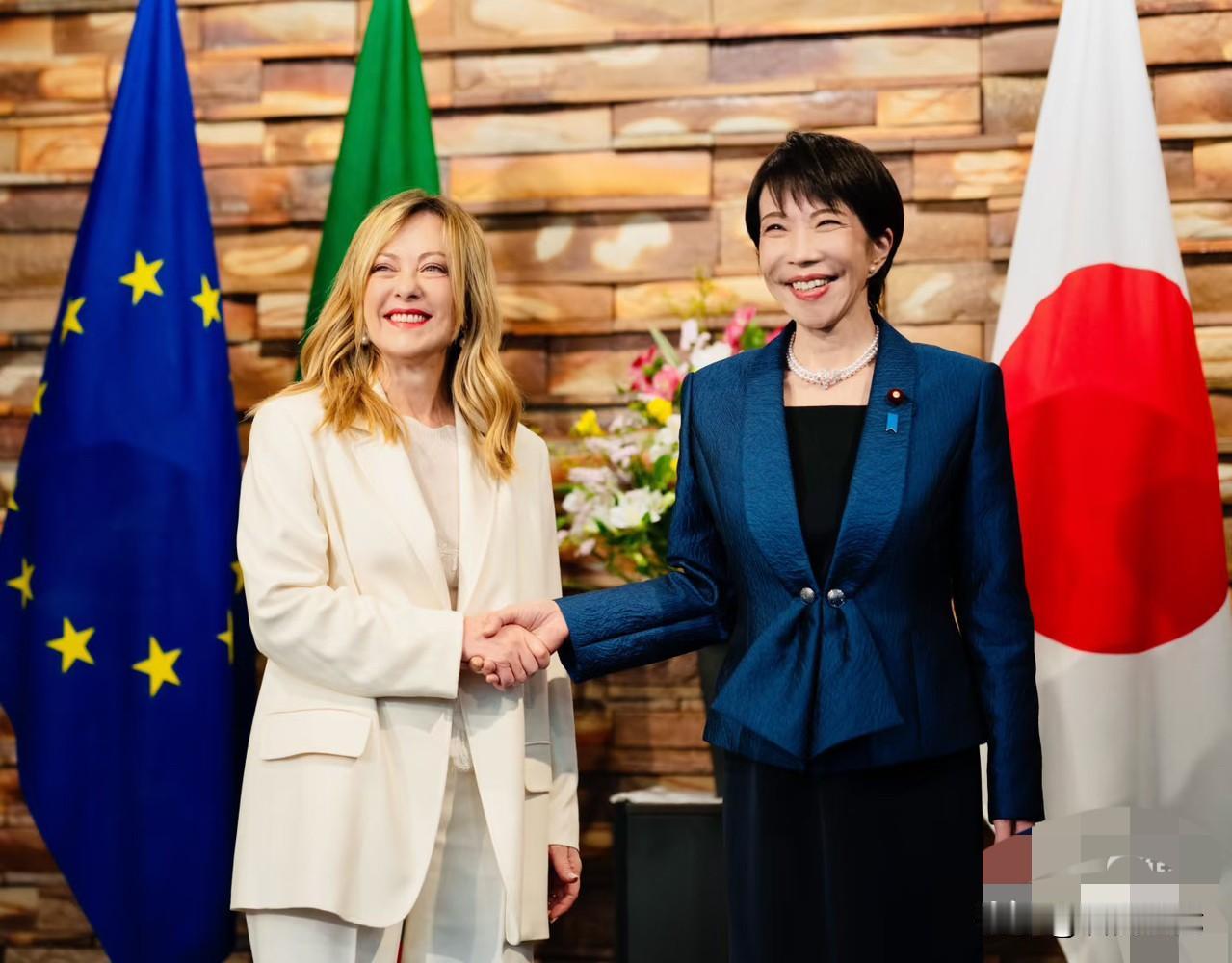 梅洛尼访日，高市再现“戏精”附体，剧本如下：

片名：《当梅洛尼遇上麻麻桑》
