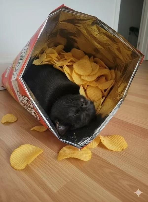 都说黑猫的隐藏能力是最强的，实锤了[抠鼻][抠鼻][抠鼻]