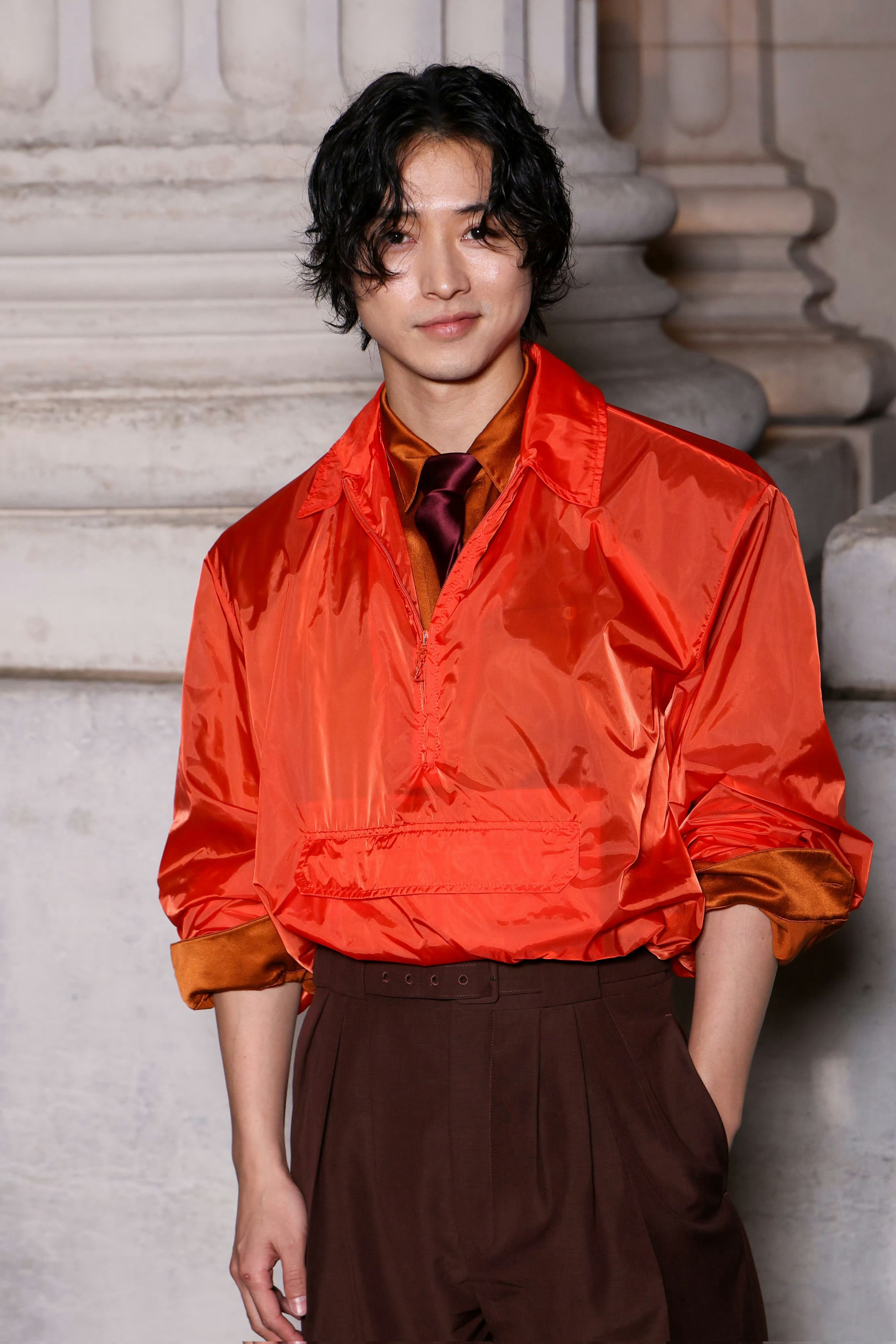 山崎贤人✖️Saint Laurent 2026冬季男装大秀巴黎男装周 男装周