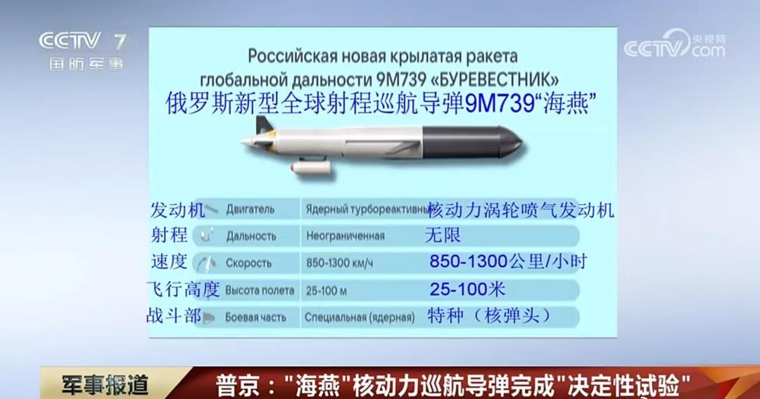 俄“海燕”核动力巡航导弹成功试射，1.4万公里射程！特朗普：这不合适
10月26