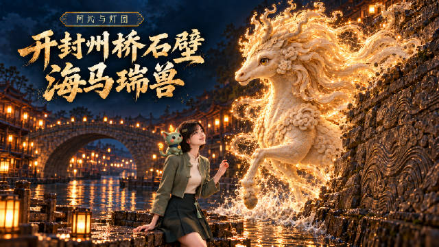 近桥两岸皆石壁，雕镌海马水兽飞云之状。——《东京梦华录》

在河南开封繁华街市的地下，沉睡着一座见证