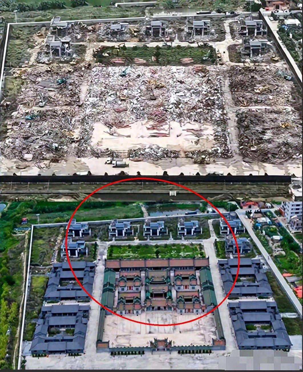 广东一座上亿豪宅一夜被拆。

有网友直言，这地方早该拆了。占地50多亩，全是违建