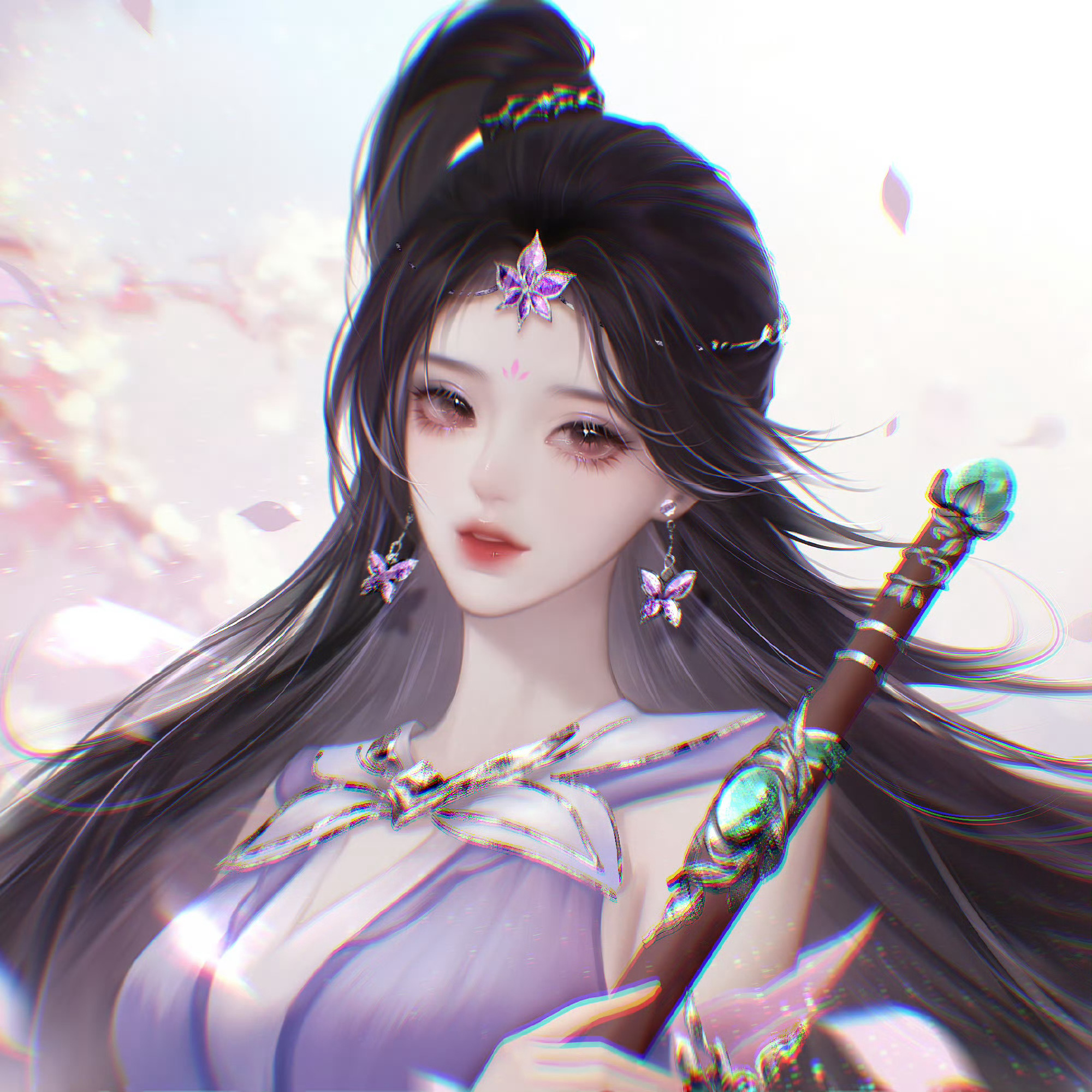 皎皎兮似轻云之蔽月，飘飘兮若回风之流雪画江湖之不良人动画|陆林轩|头像壁纸推荐 