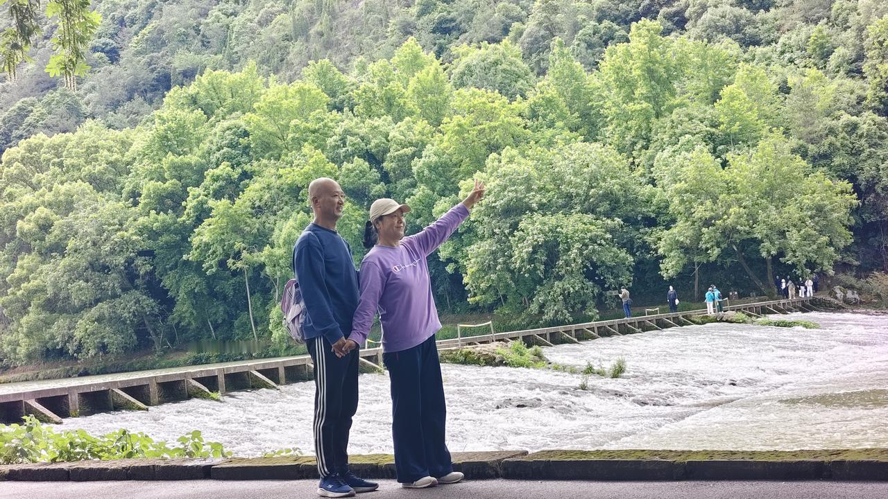 让豆包给骗了，豆包说缙云仙都60岁免门票，朋友也说这里不错，今天和小胖就来了。