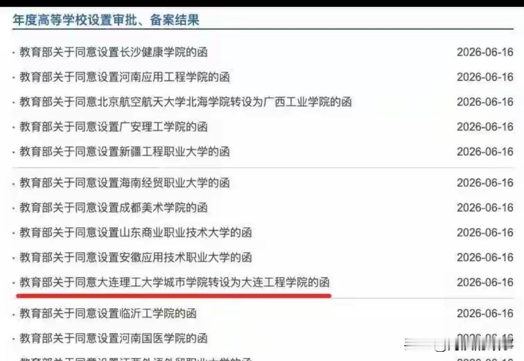 辽宁省又新整加一所本科院校，大连理工大学城市学院正式退出历史舞台，大连工程学院正