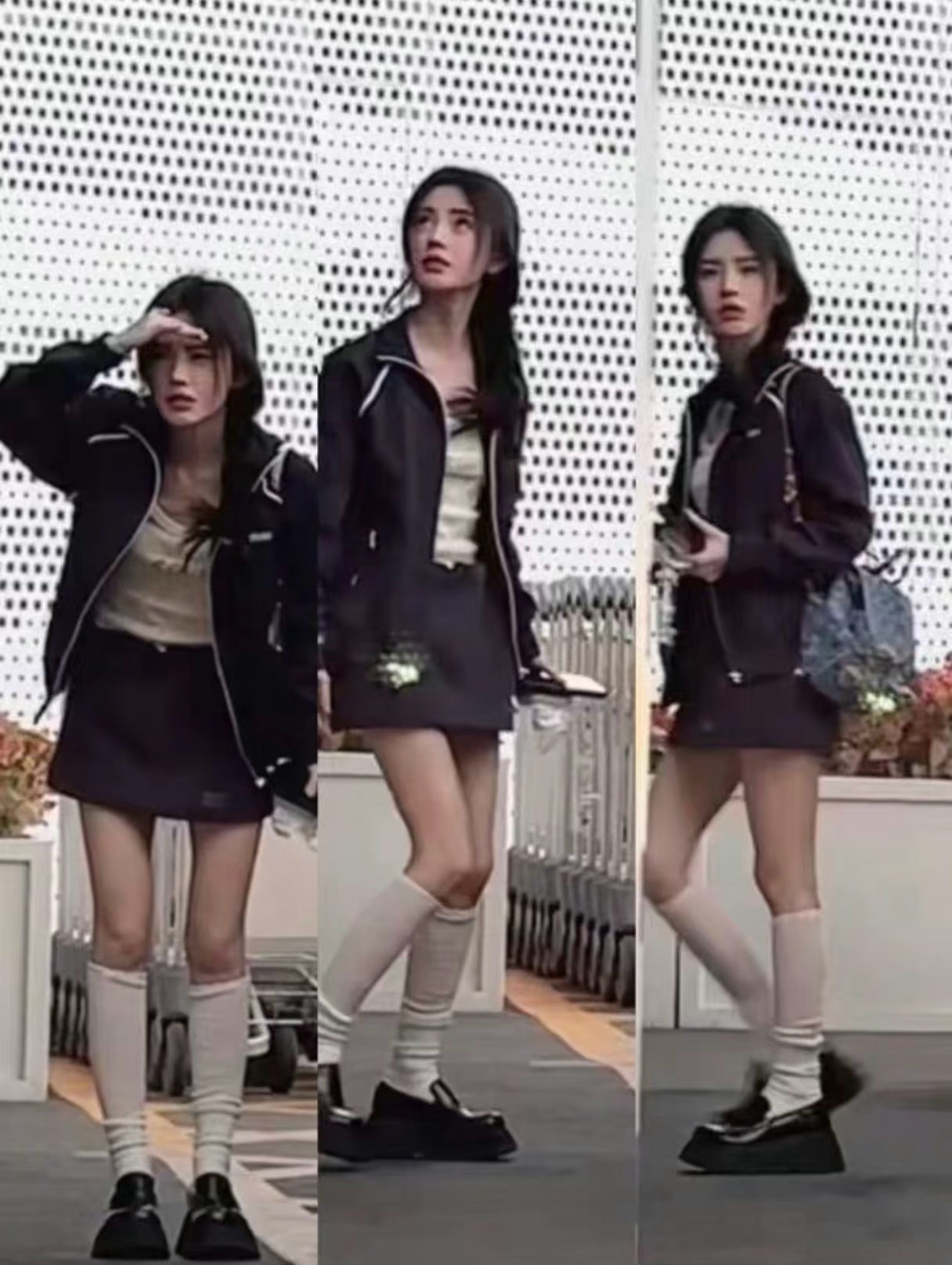 鞠婧祎找粉丝找不到 难道是在天上 ​​​