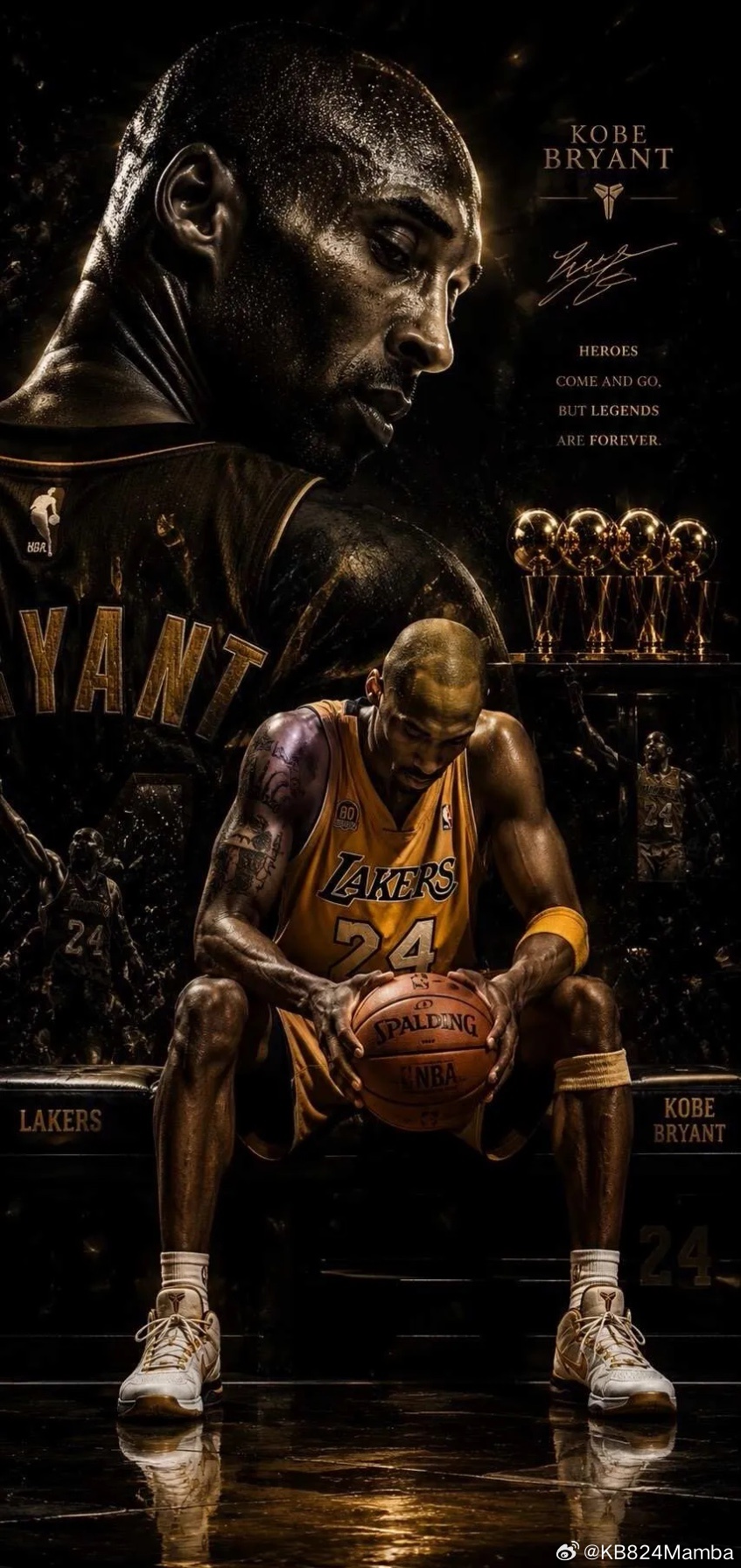 凌晨四点🕓💜💛科比KobeBryant凌晨四点