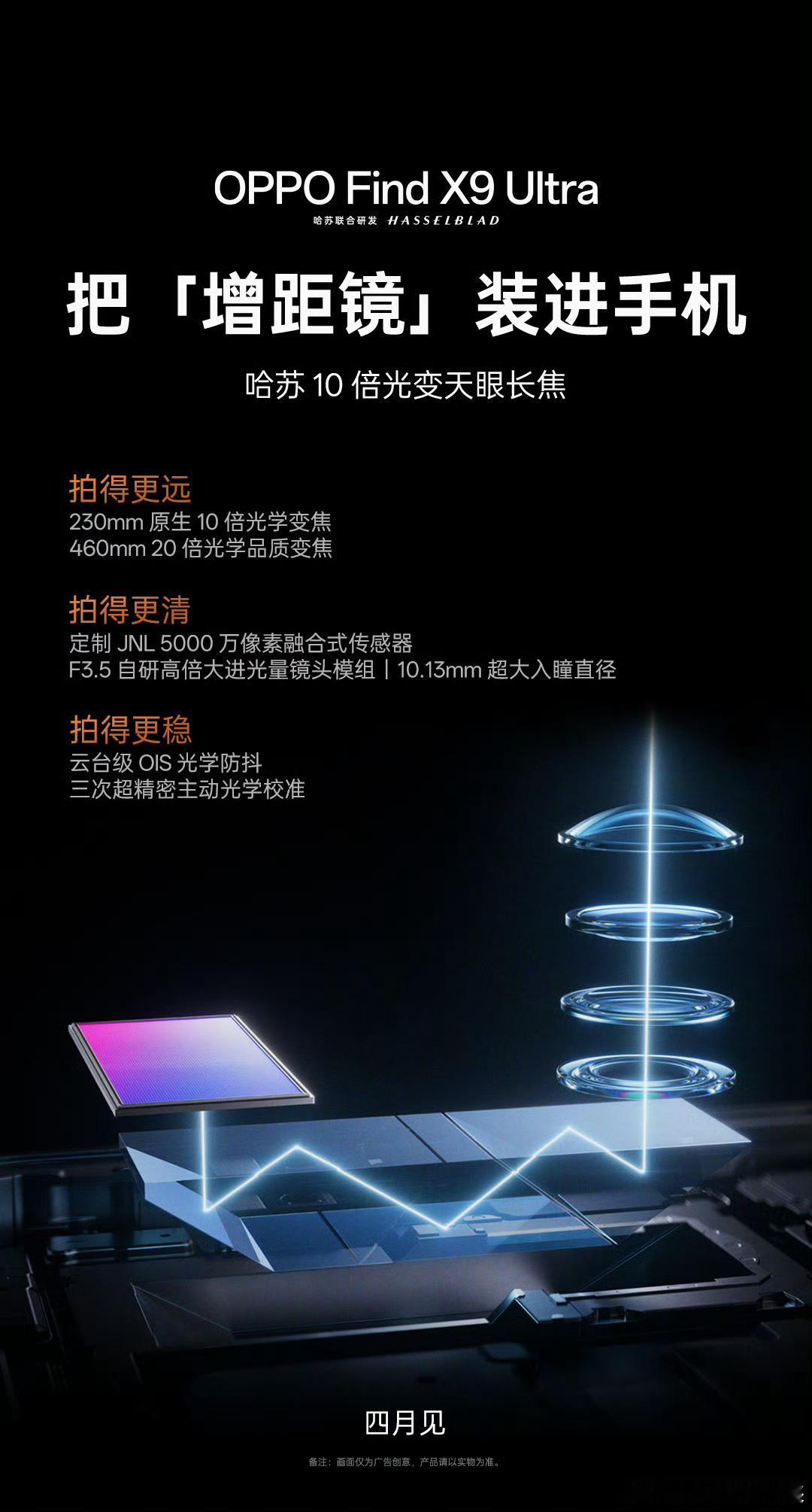 疑似OPPO Find X9 Ultra的10x潜望长焦专利曝光，申请于2023