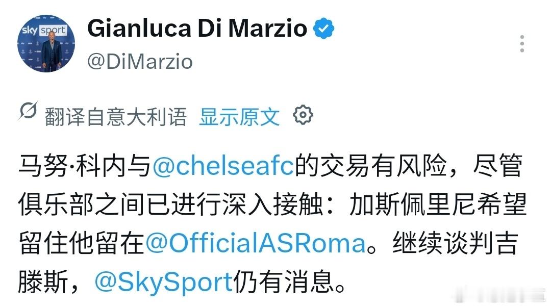 看样子加斯佩里尼发脾气了 ​​​
