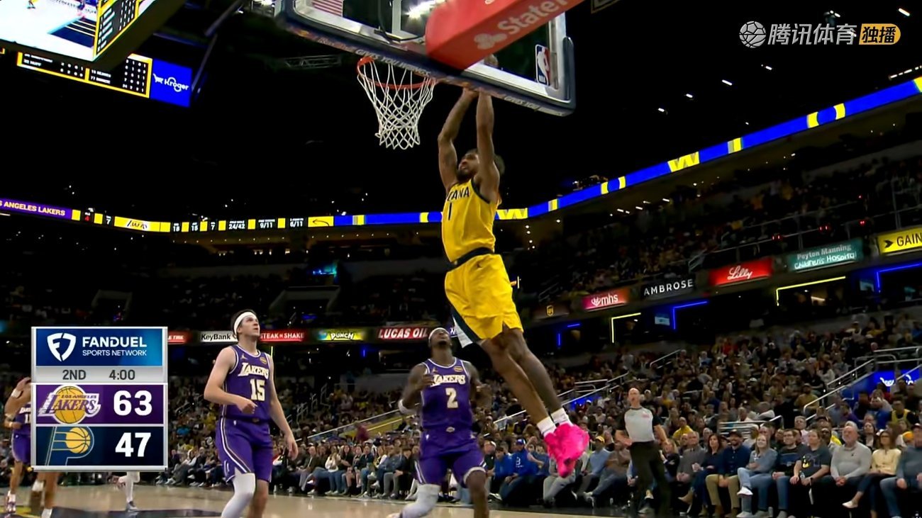 步行者追到16分，叫个暂停调整一下湖人vs步行者