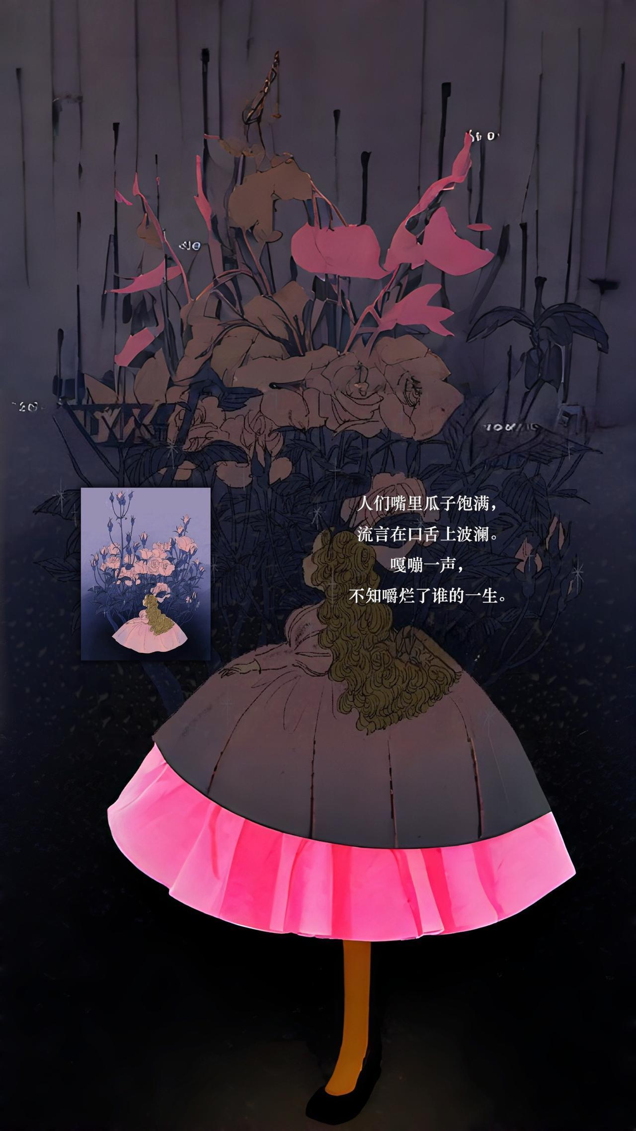 人们嘴里瓜子饱满，
流言在口舌上波澜。
嘎嘣一声，
不知嚼烂了谁的一生。