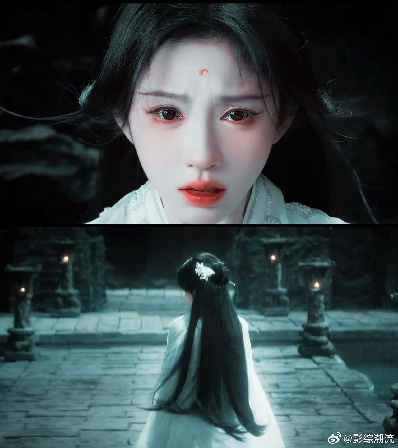 预告里鞠婧祎没有一帧不美 镜头里的鞠婧祎美到极致，表情和动作都自然流畅，妖媚的狐