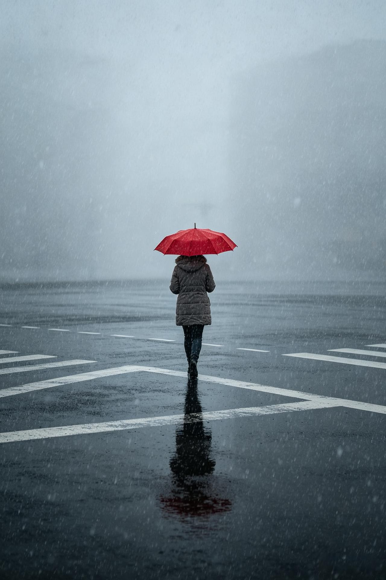 很清醒的一段话：
“你以为你失去了一个为你撑伞的人。其实分开后，你才发现，你的世