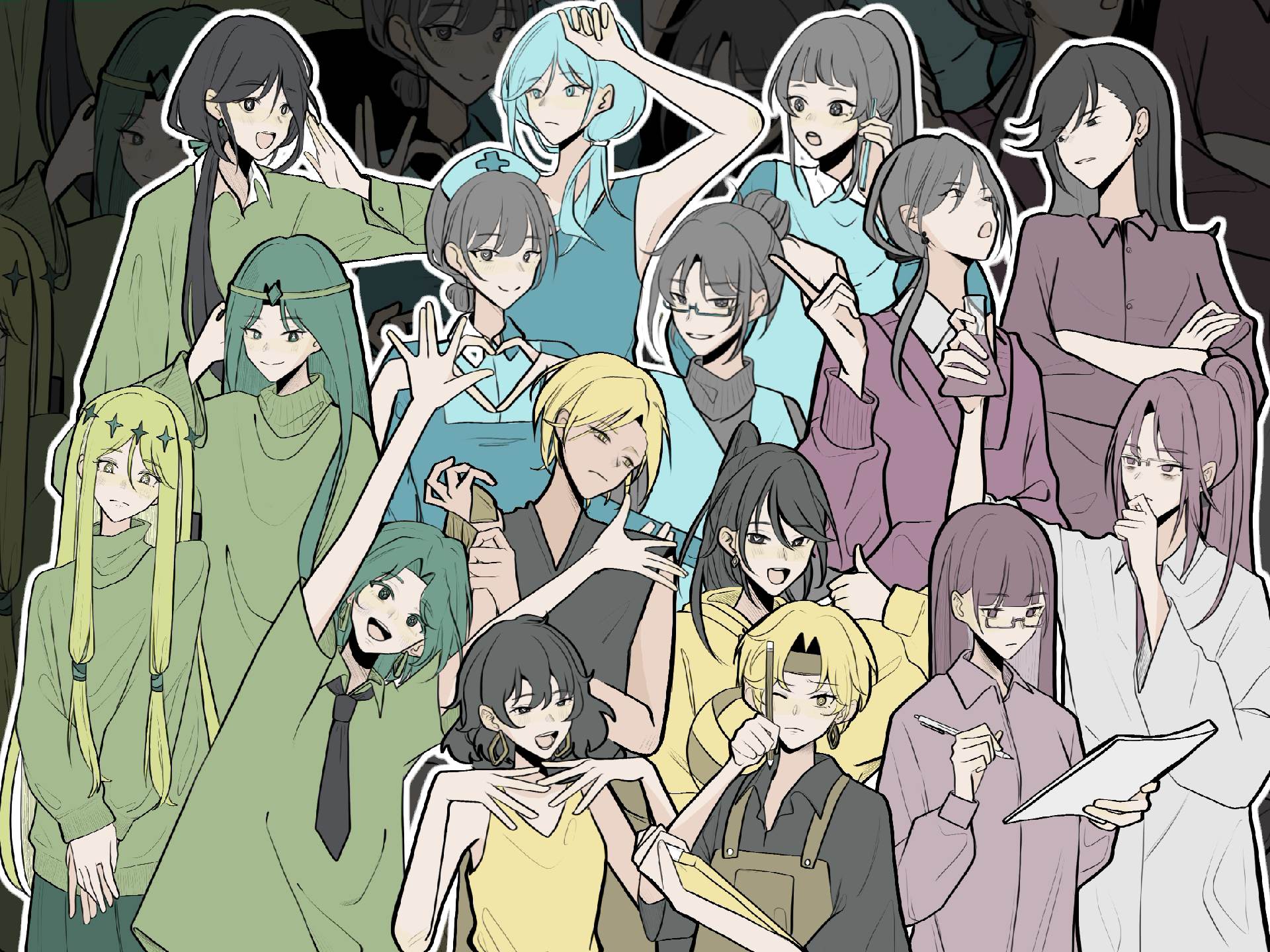 摸鱼分享——是最近大家求得比较多的图，欢迎大家用作头像壁纸～（请不要商...