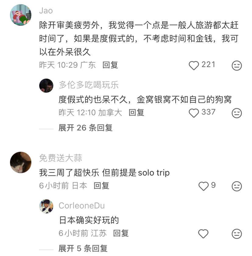 出门旅游不能超过两周定律 