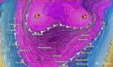 這個氣象圖有點邪惡了.....