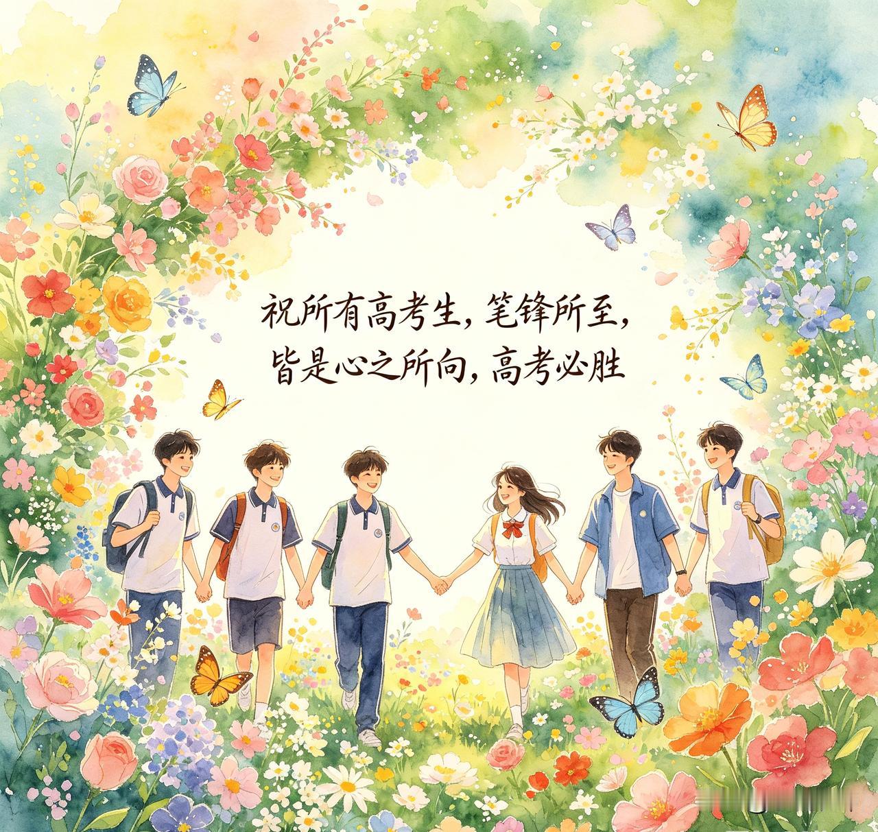少年当有凌云志，万里长空竞风流。十余载寒窗沉淀，终于迎来检验自我的时刻。愿你带着