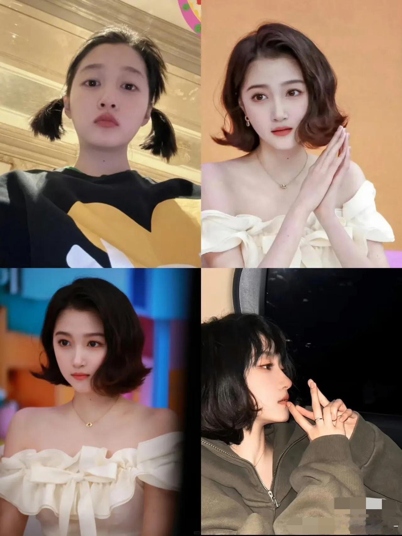 关晓彤剪发旧事被翻出女明星不会自己剪头发的。除非是情绪爆发了，剪头发已经是她当时