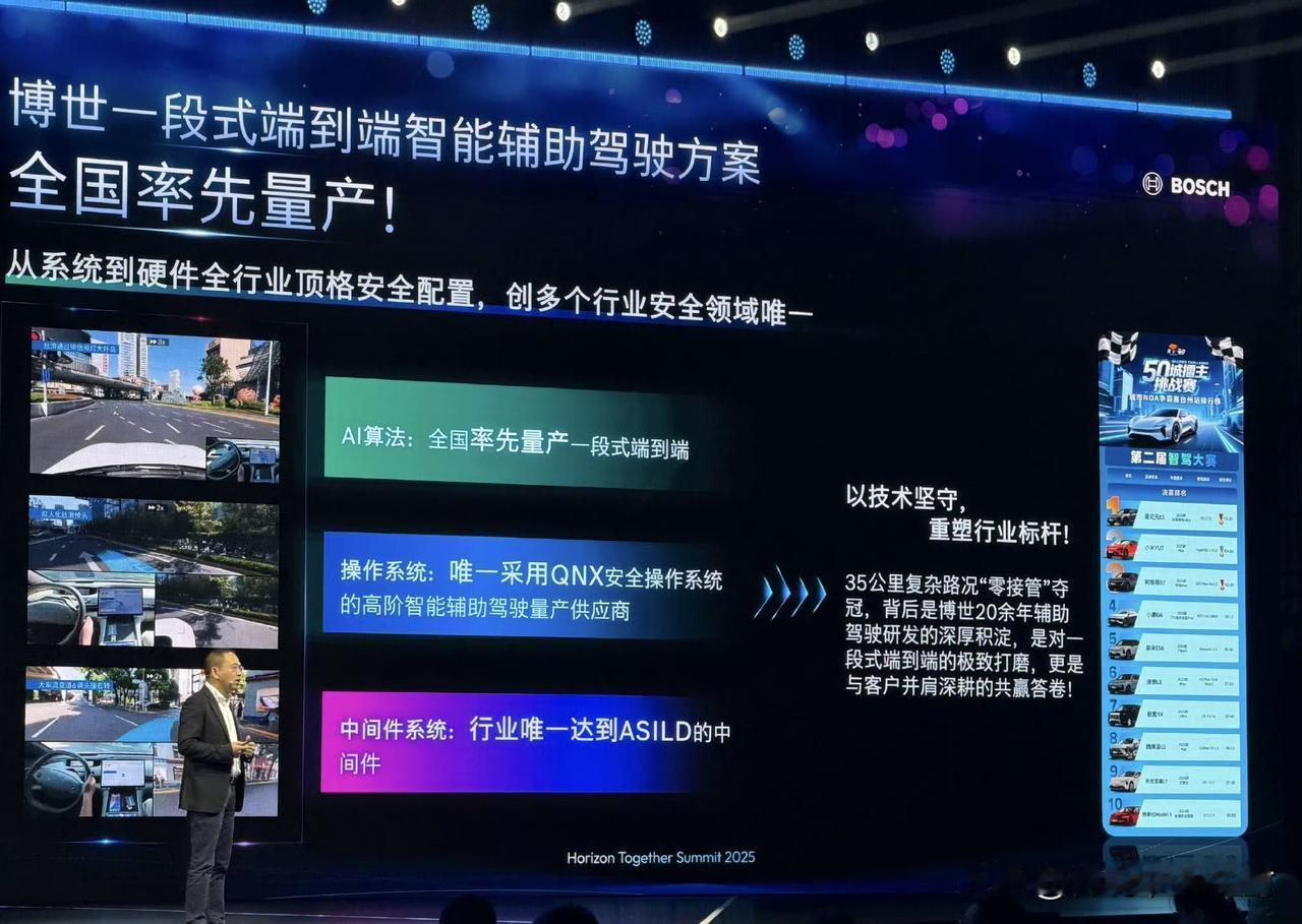 有点目不暇接了。
博世宣布全国率先量产“一段式端到端智能辅助驾驶方案”。
最近这