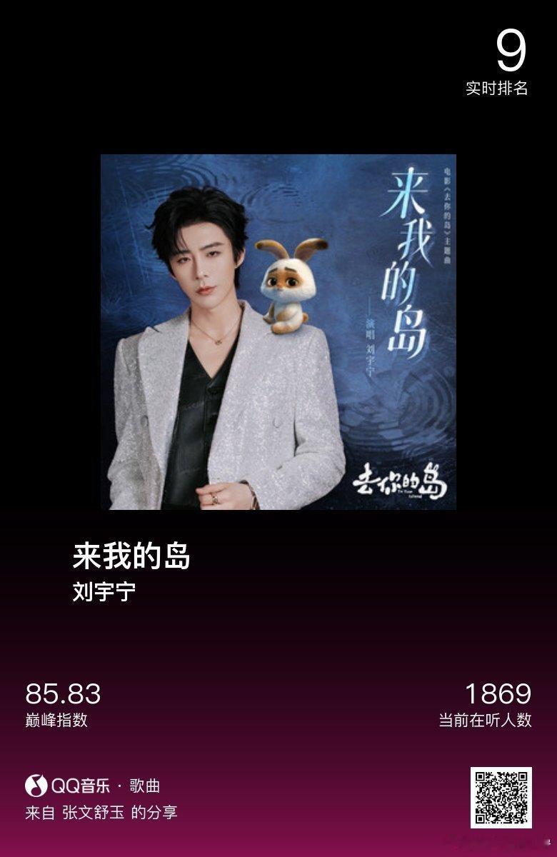 分享音乐卡片  刘宇宁演唱去你的岛主题曲 |刘宇宁新歌来我的岛摩登兄弟