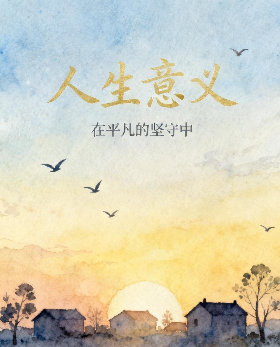 生活忙忙碌碌，人生意义究竟何在？每天迎着晨光出门，披着夜色回家，为柴米油盐精打细