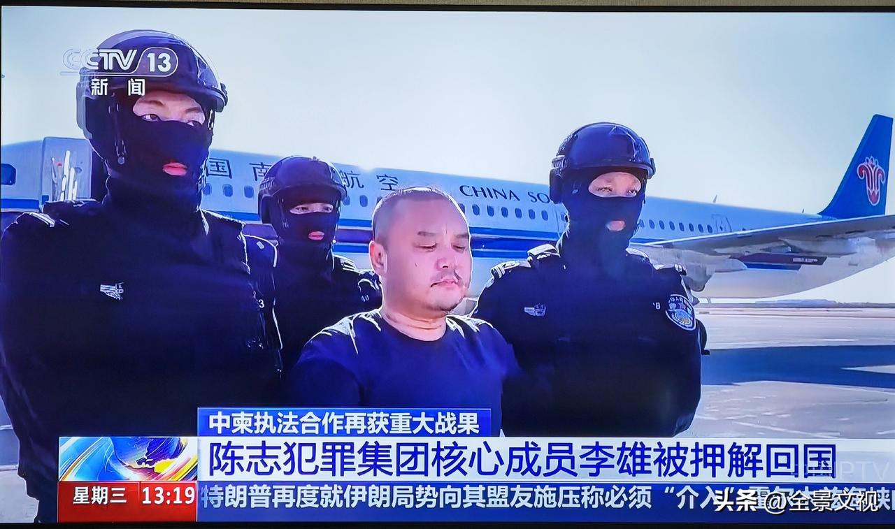 今天，又一境外诈骗团伙头目陈志犯罪集团主要成员李雄被押解回国。
      说起