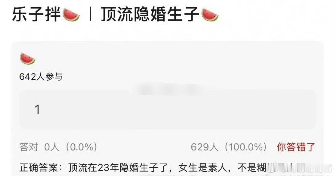 顶流 隐婚生子23年隐婚生子的不就那谁嘛 