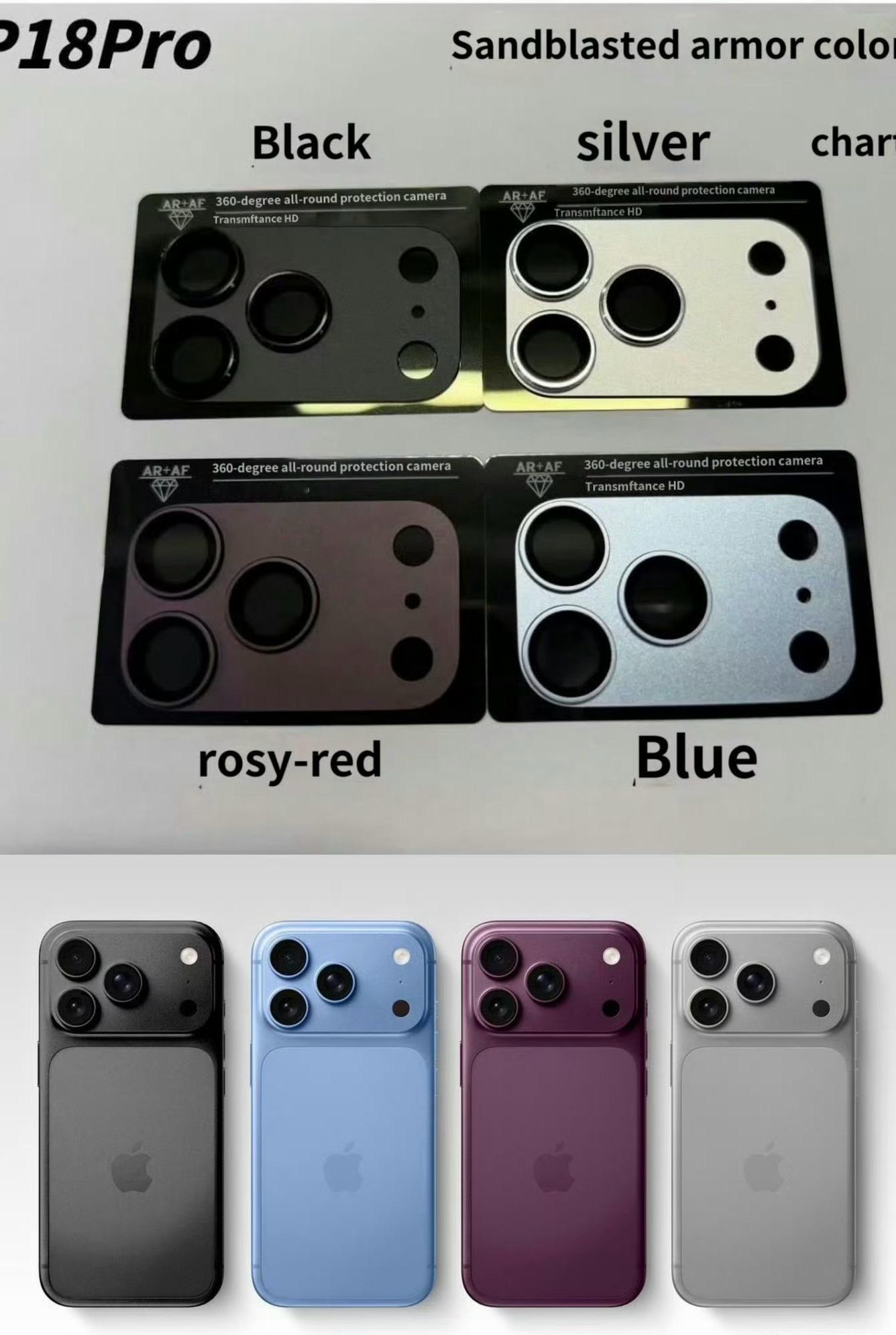 曝iPhone18Pro四款配色这次黑色算是正式回归了。黑色采用阳极氧化工艺后，