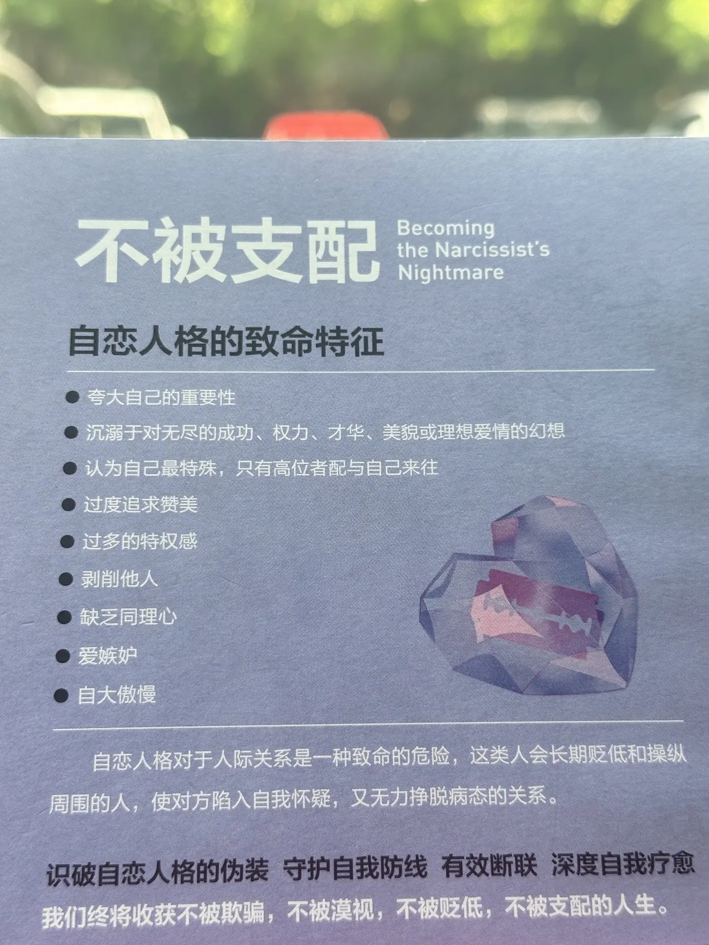 不为任何人而活， 从深渊奔向自由！             -不被支配