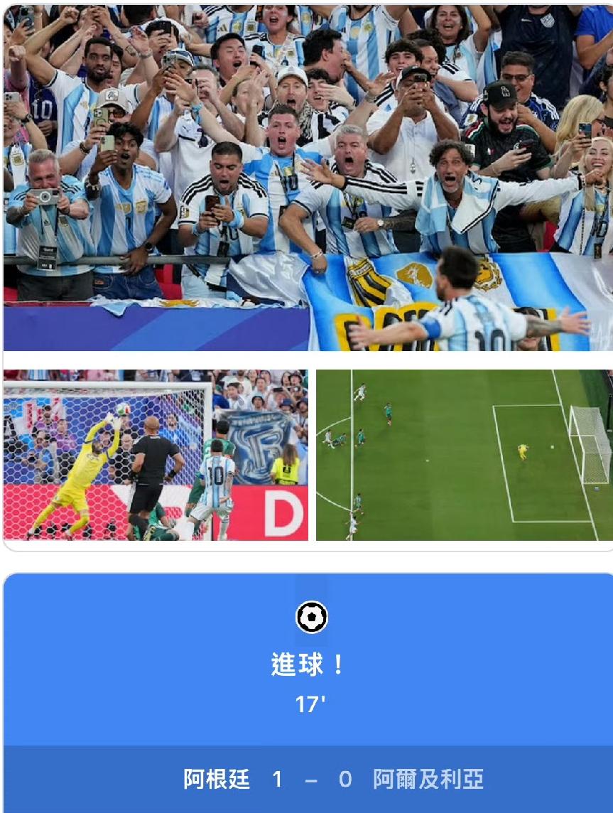 来了！梅西进球了！

39岁的大龄，第27次出战世界杯，梅西不可或缺，梅西建功立