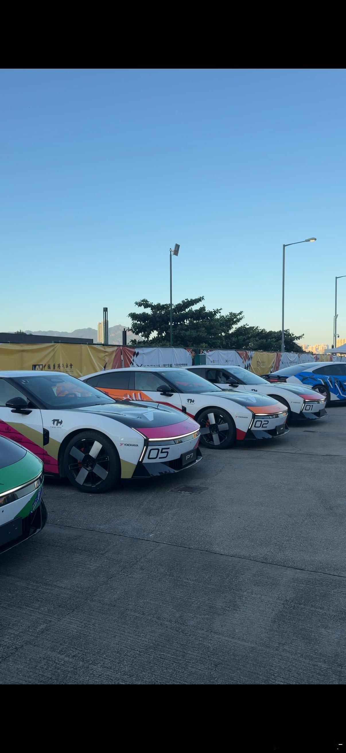 AAGC亚洲金卡纳锦标赛现场，小鹏p7，全部原厂状态上场，等于说P7就是拿你店里