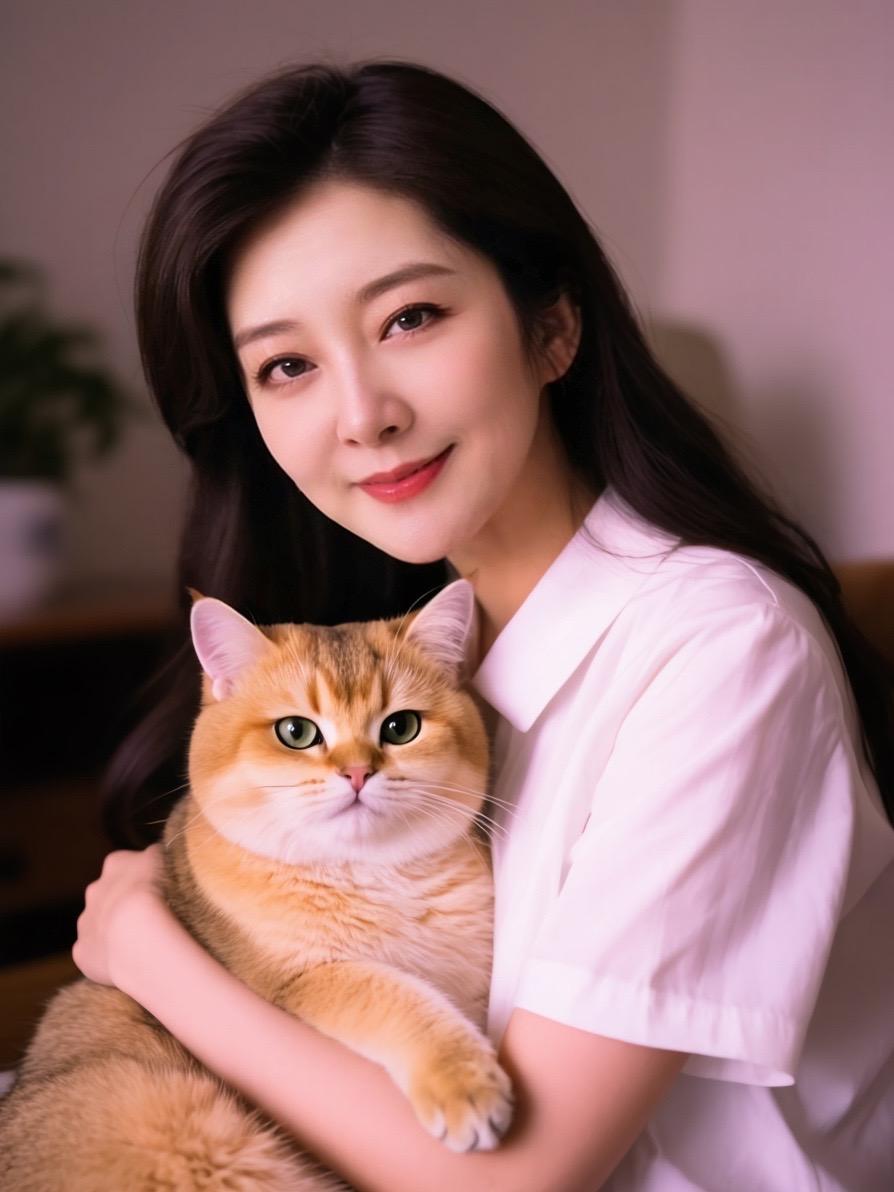 柔焦猫咪自拍