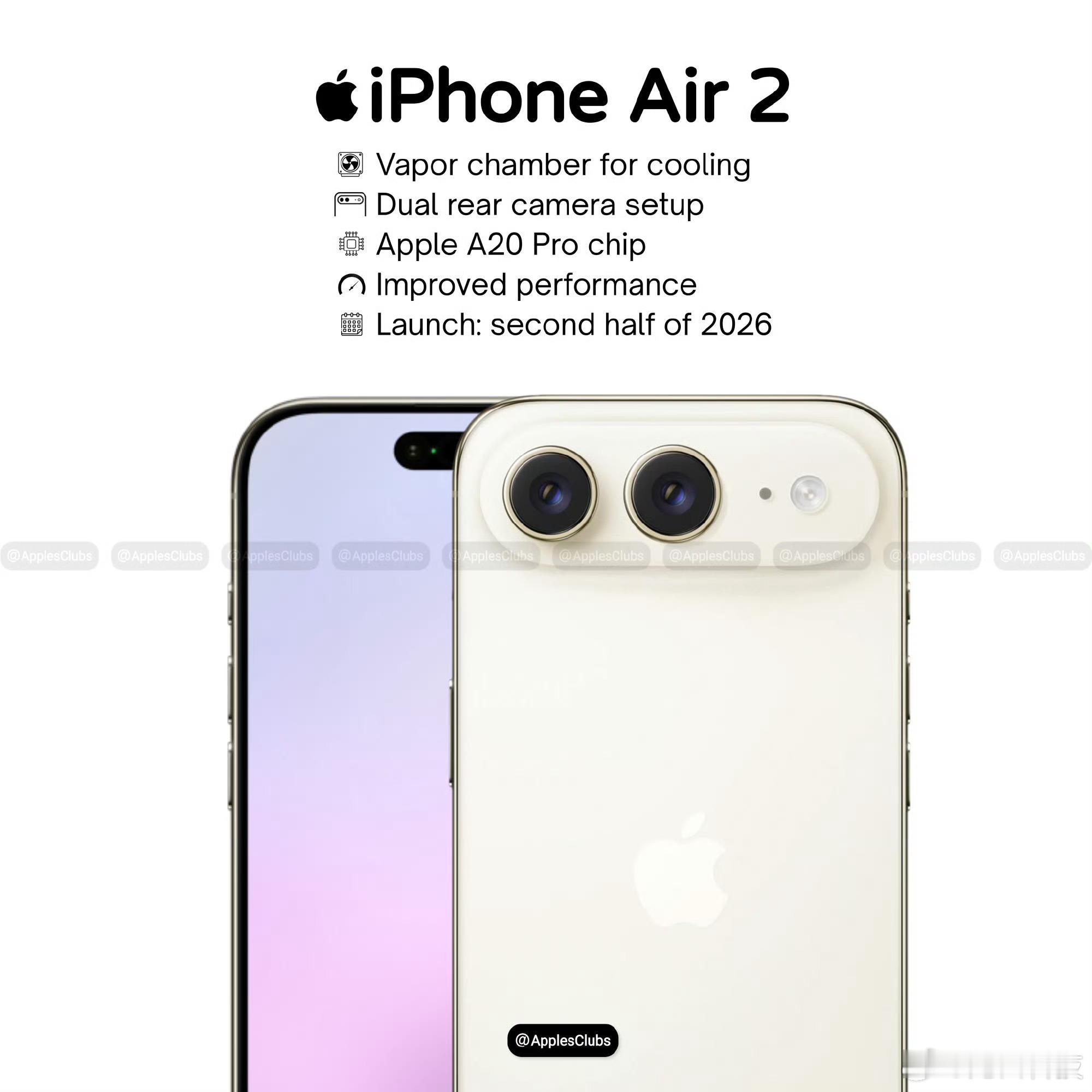 iPhoneAir2新爆料为了保持极致轻薄，这次iPhone Air 2可能会放