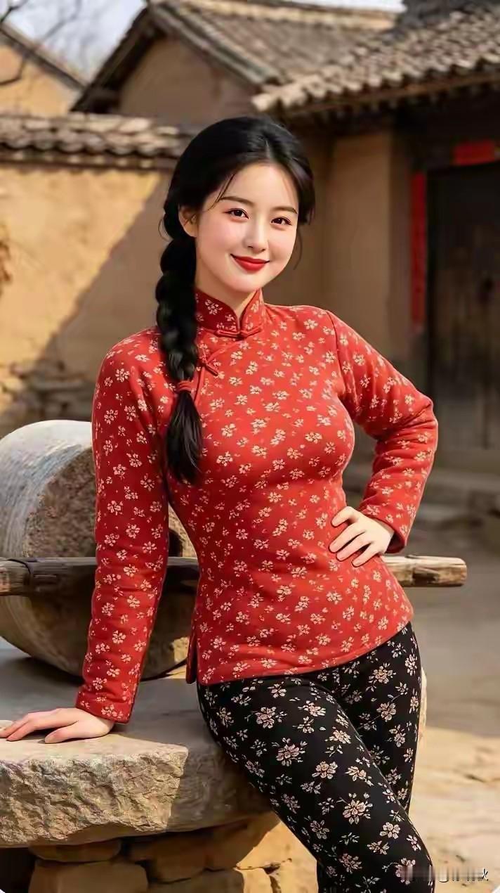 姑娘欣然墙边站，
相约帅哥来见面。
但愿美梦能成真，
就看有缘没有缘。