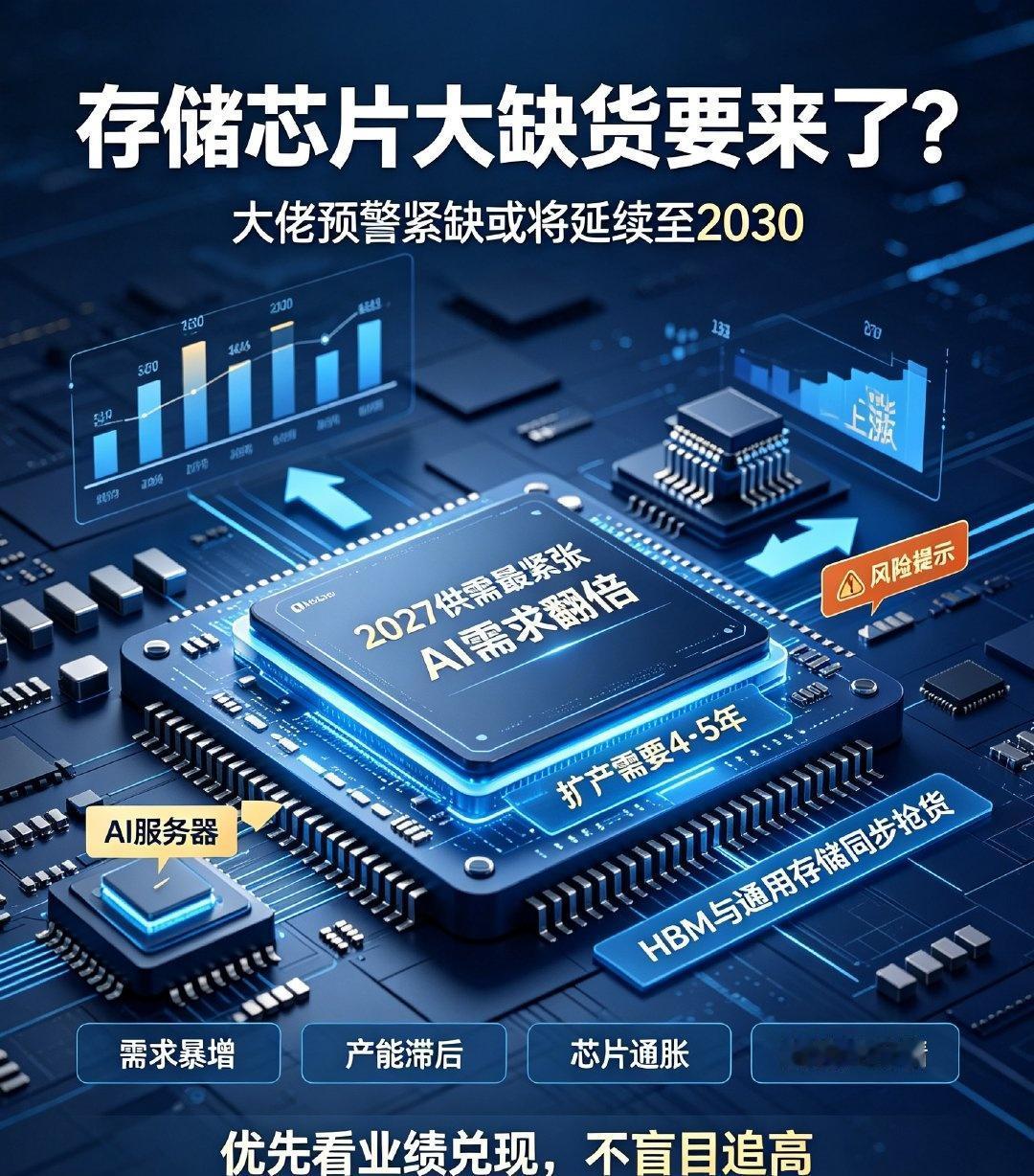 存储芯片大缺货要来了？大佬预警紧缺或将延续至2030

SK集团董事长给出重磅预