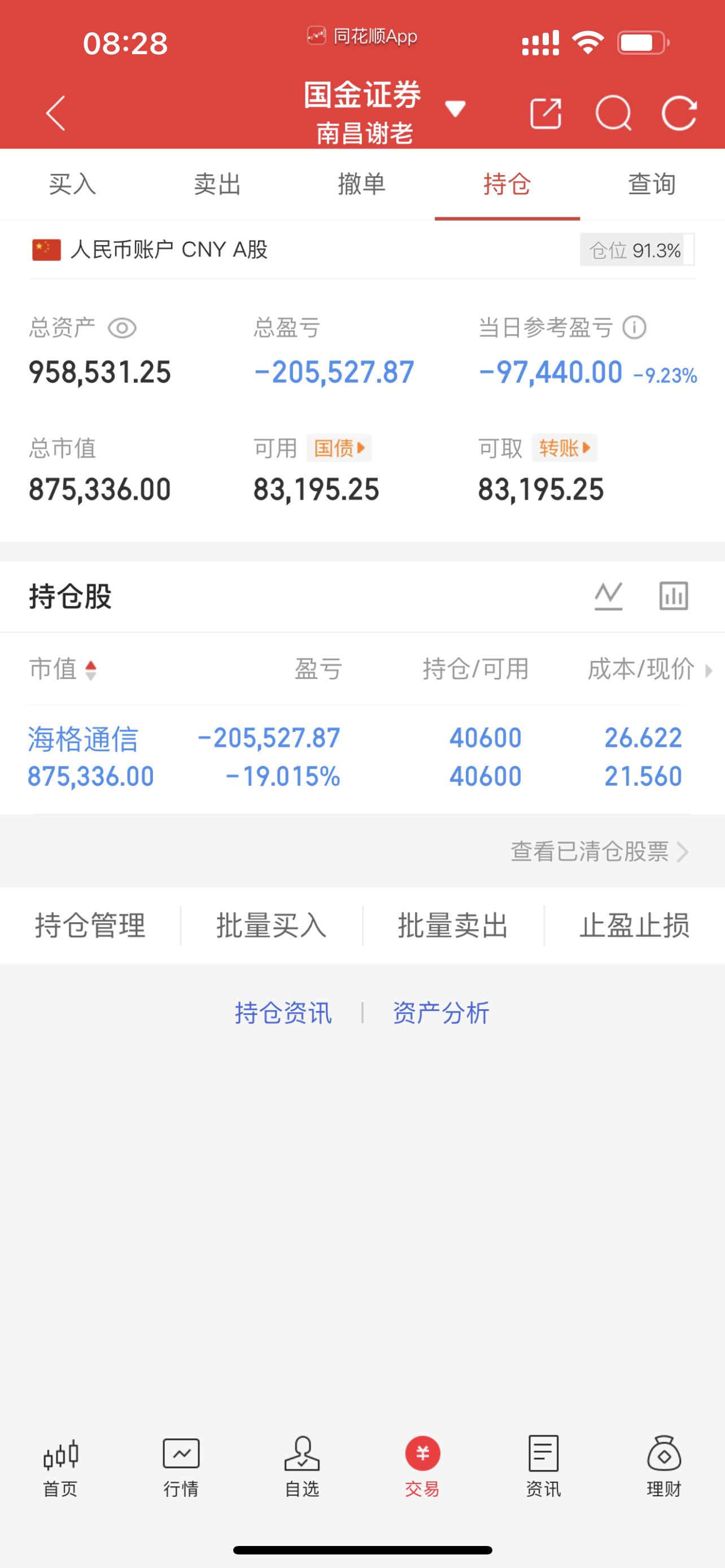 这个月已经开始亏了，太难了，希望今天可以放我出去