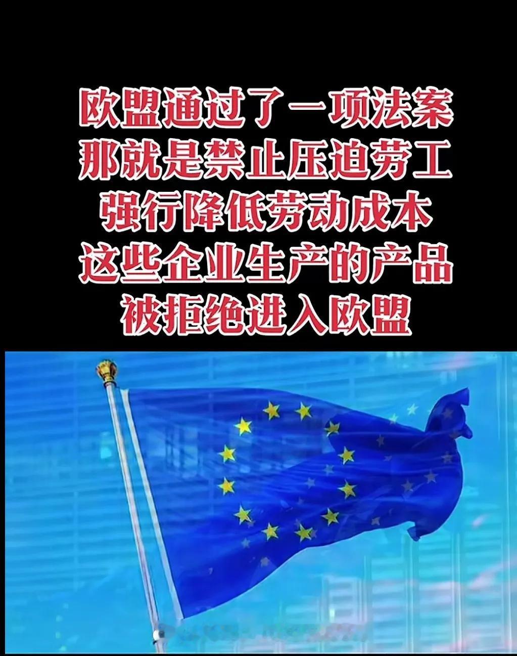 欧盟强迫法案全面实施后，国内的外贸工厂如果想和欧盟的客户做生意，客户会百分之百验
