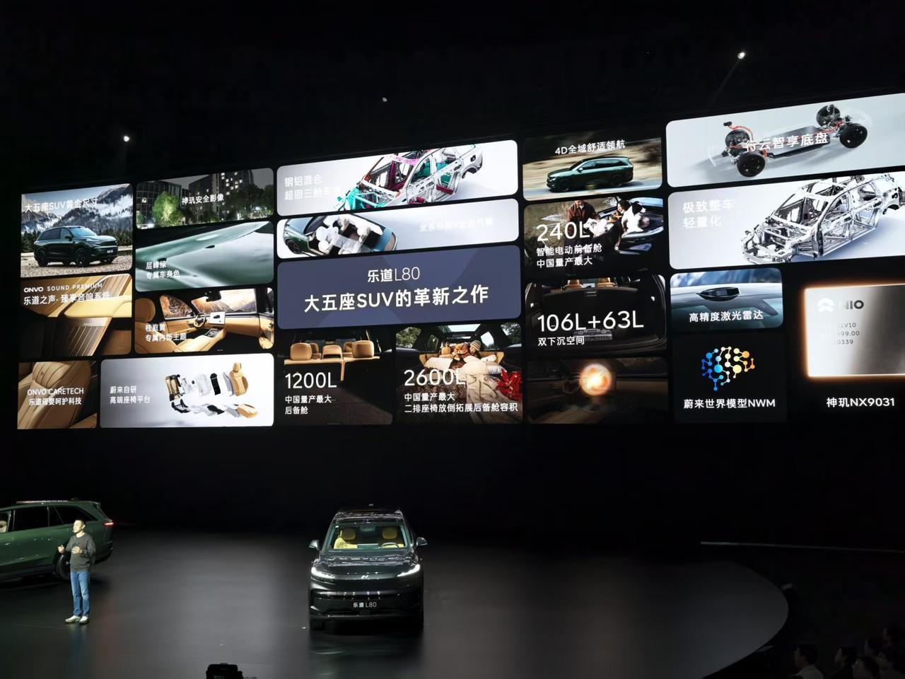 乐道 L80 预售价来了！整车 24.58 万起，租电 15.98 万起

容积