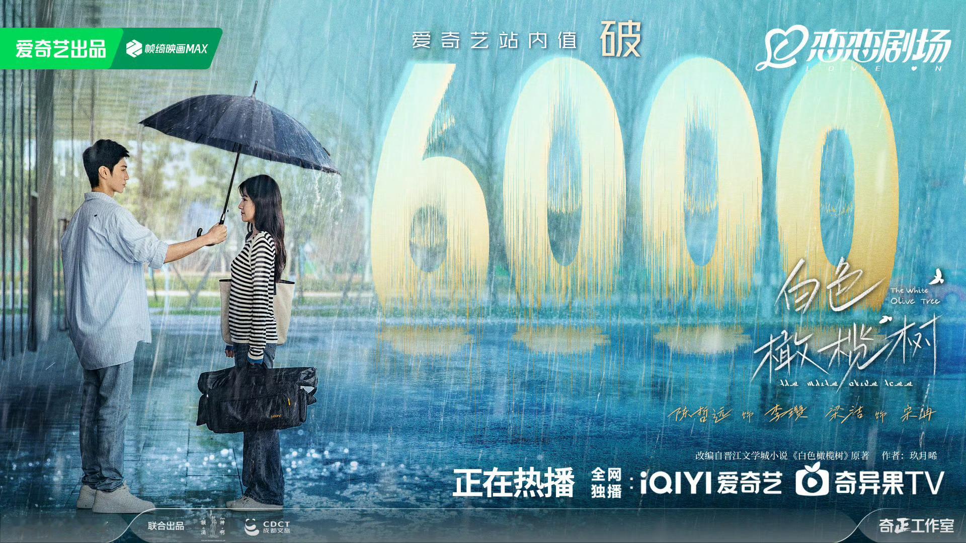 陈哲远白色橄榄树热度破6000了！！！阿瓒[赢牛奶] 