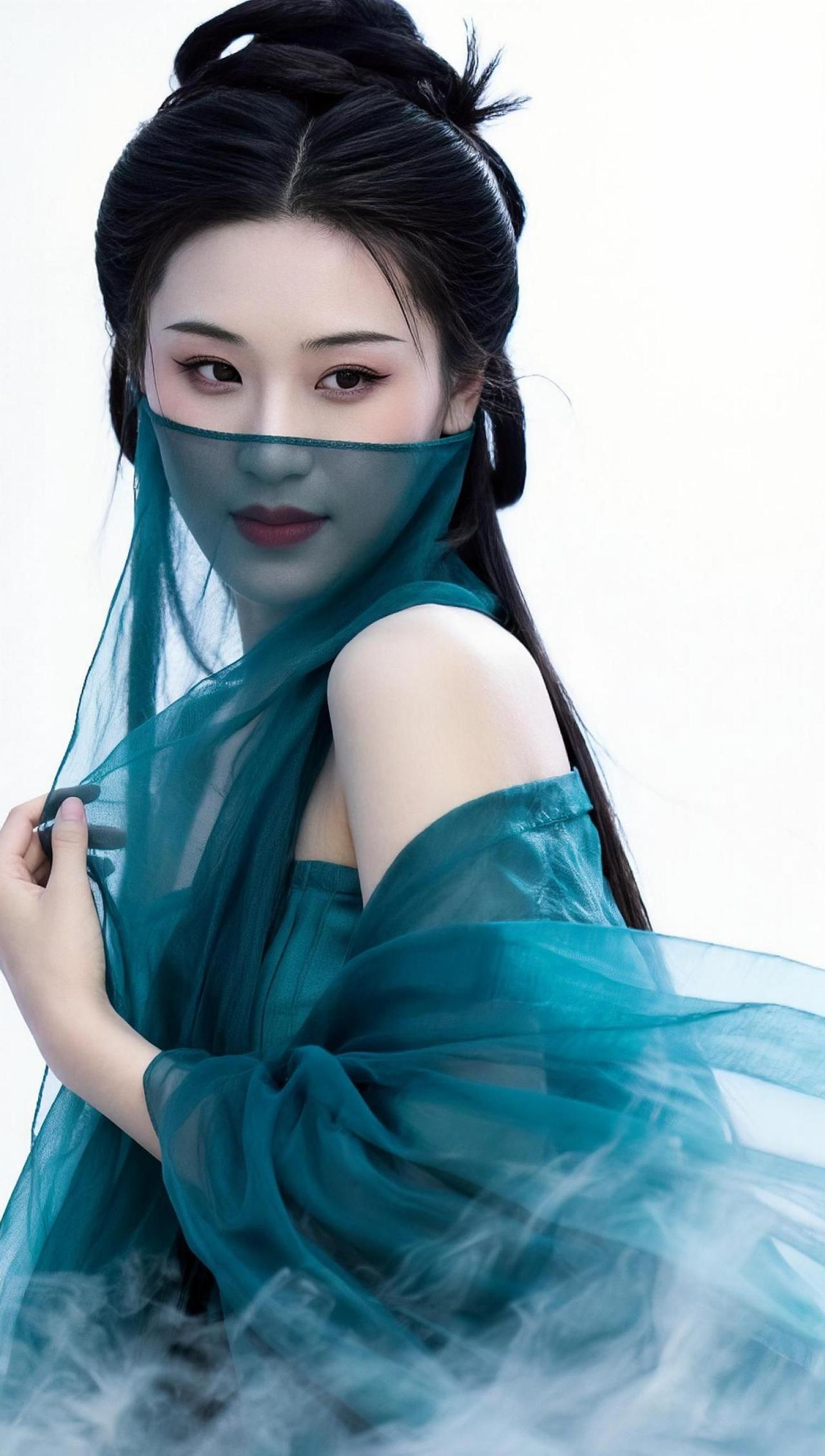 这身古装造型，仿佛是从古代穿越而来的仙女，美得让人移不开眼。但别被外表迷惑，其实