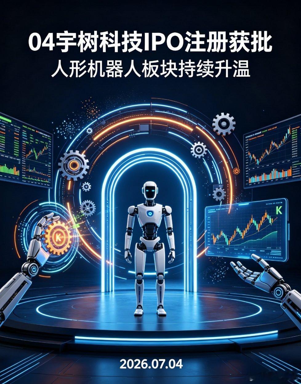 今天人形机器人赛道迎来重磅利好，宇树科技成功拿到科创板IPO注册批文，整个审核流