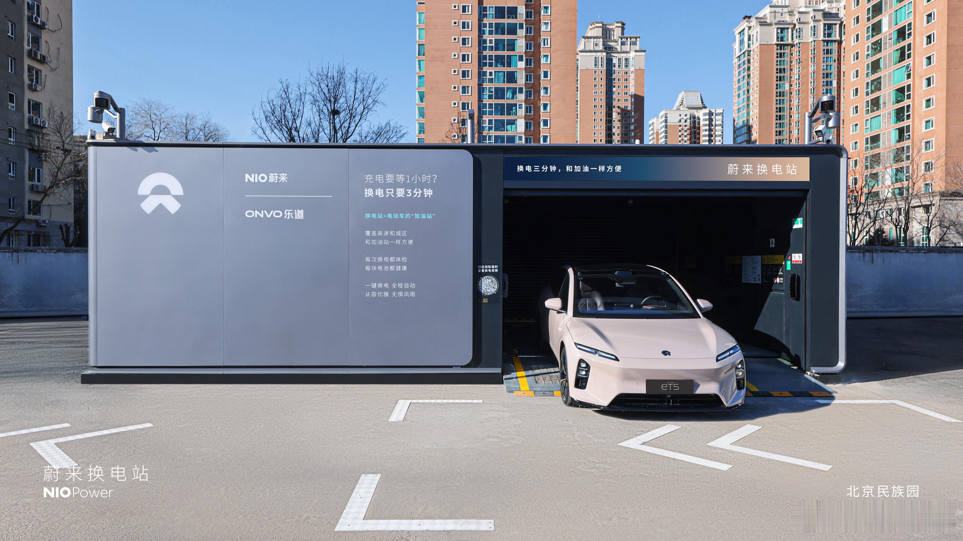 1月23日 NIO Power 今日上线NO.3702 蔚来换电站 | 北京民族