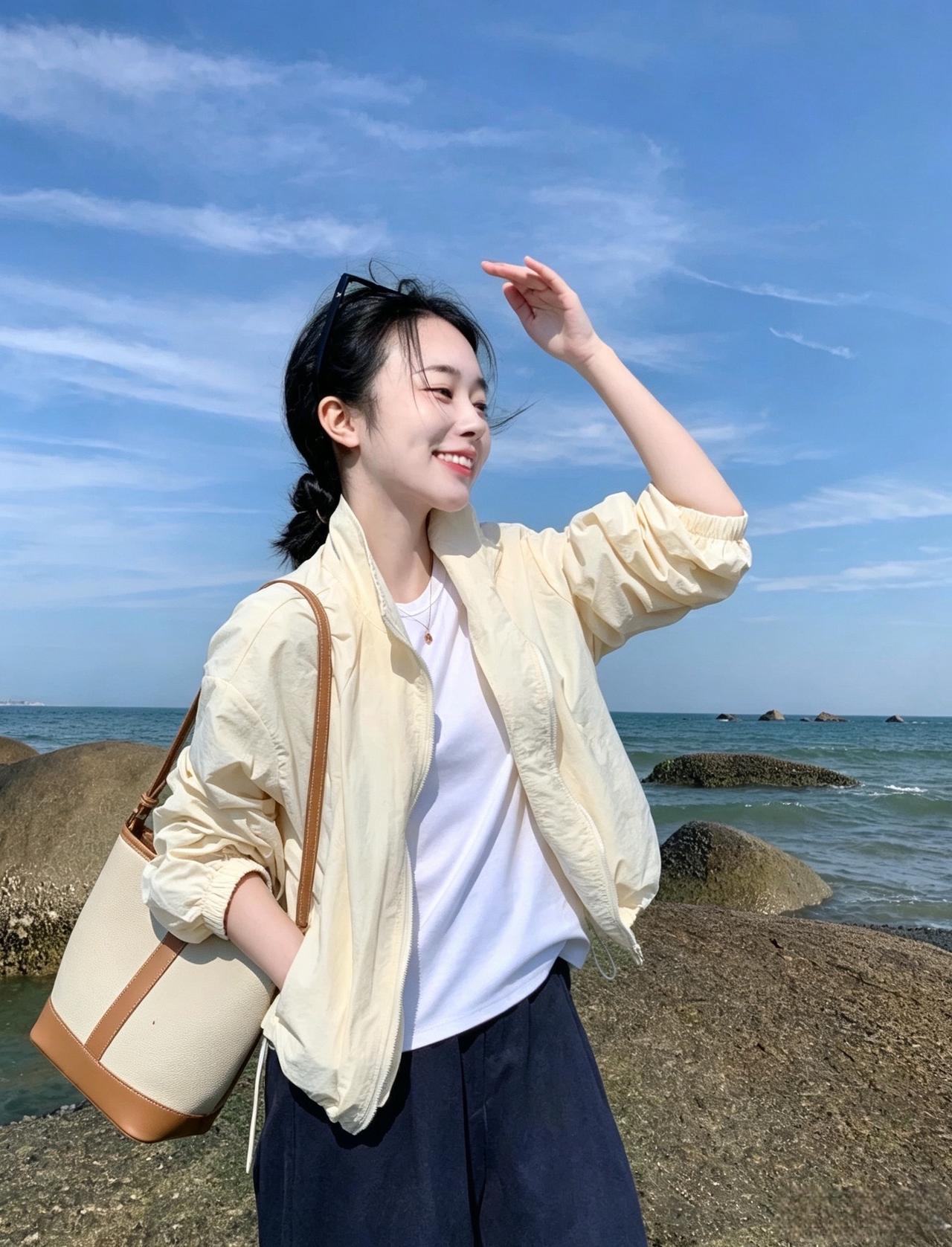 海边松弛感ootd 海边慵懒感穿搭 热门